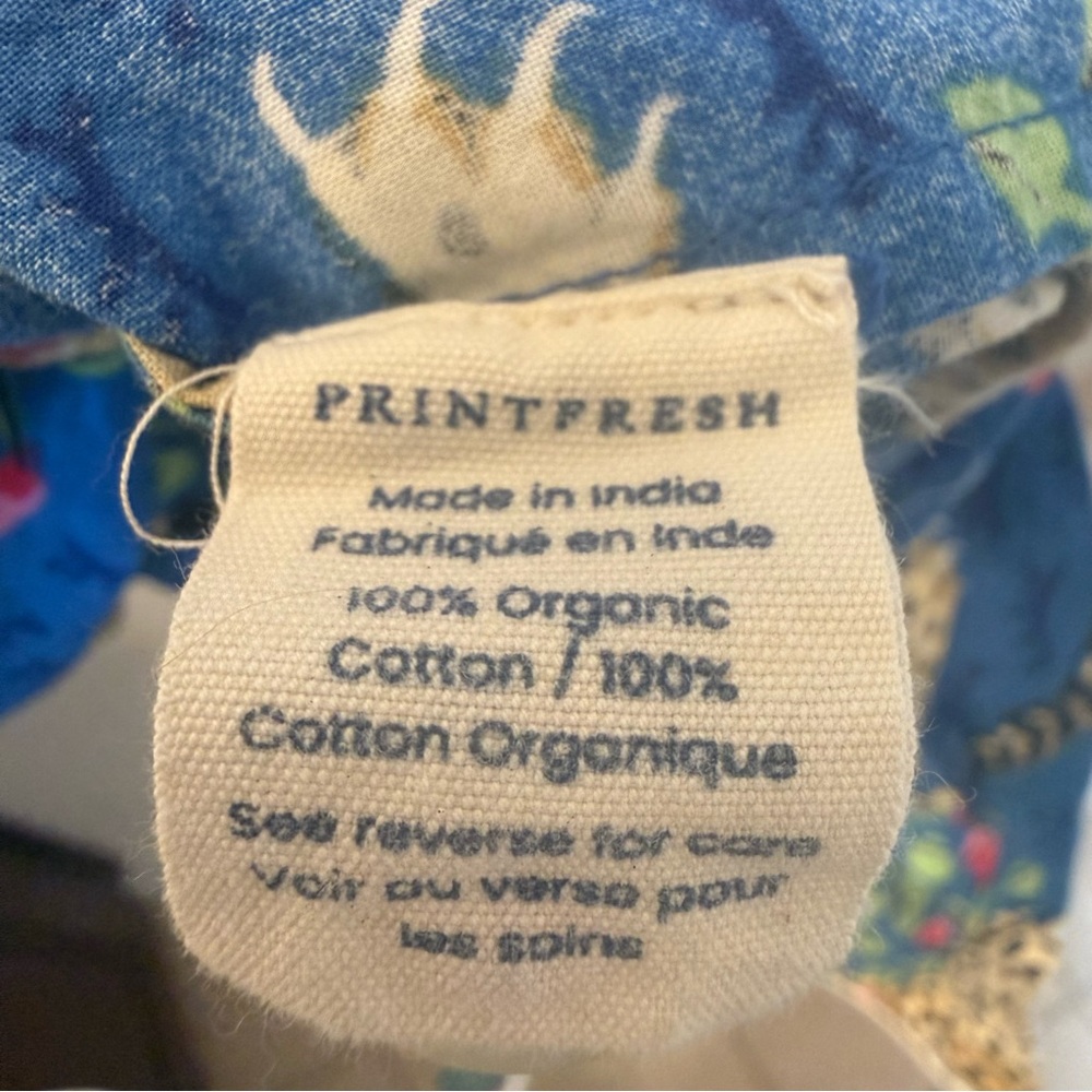 Printfresh Blue Bagheera Organic Cotton Pajama Set Size Small - Picture 6 of 10